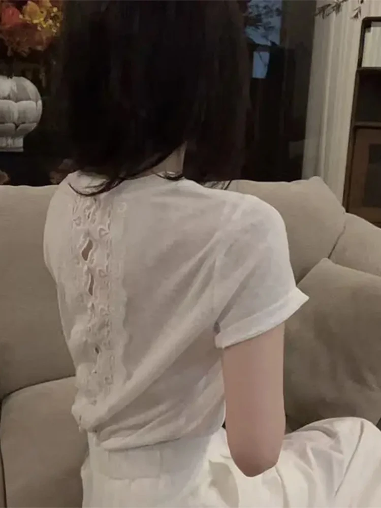 

Unique Beautiful Summer Knitwear Short Sleeve round Neck Sweater High Waist Straight Leg Jeans Two Piece Set Casual Fashion W...