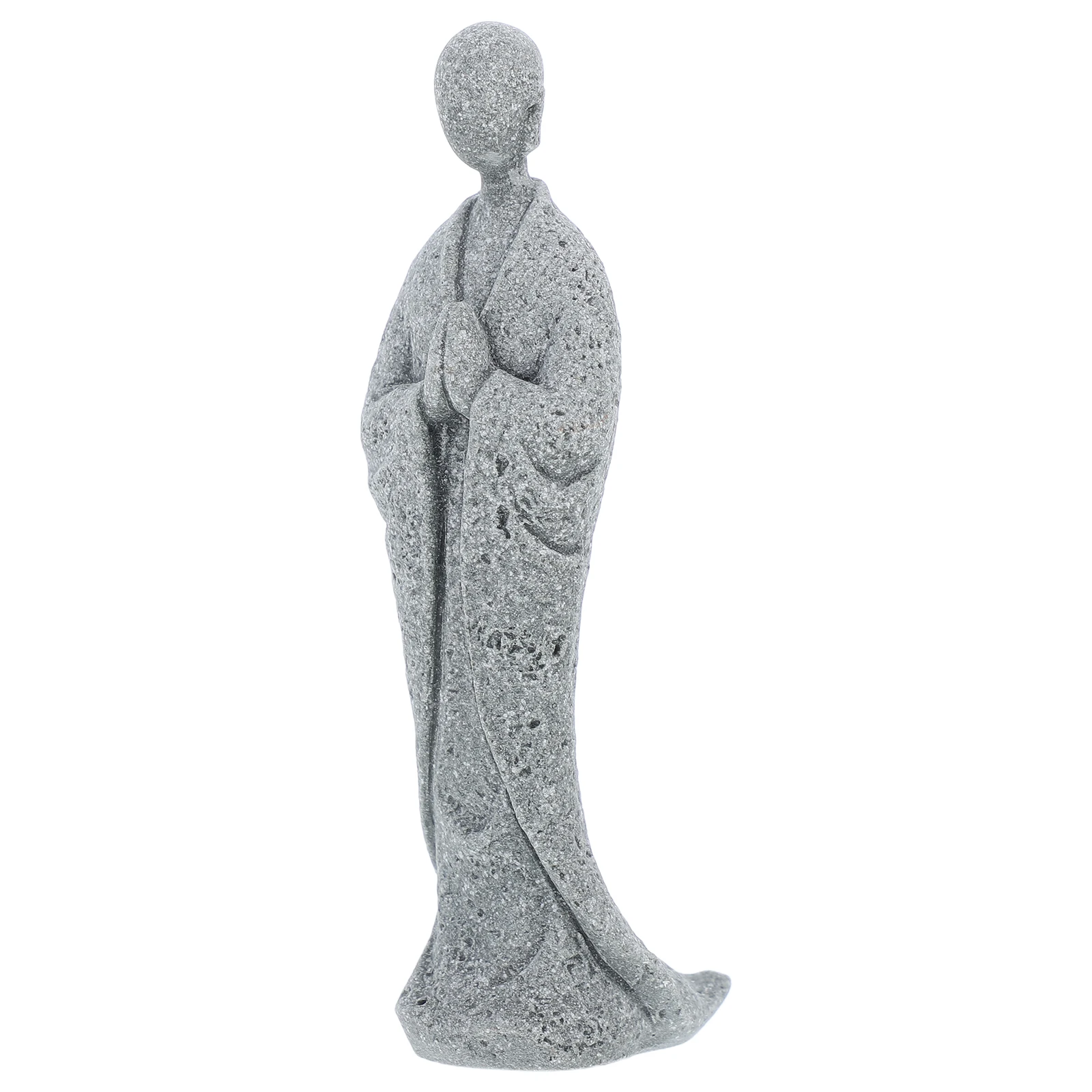 

1PC Realistic Buddha Landscape Monk Statue Zen nament Aquarium Fish Tank Decor Garden Sculpture Spiritual Figurine