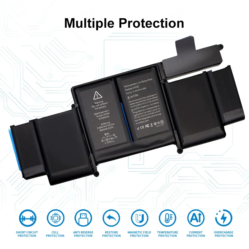 A1582 Battery For Apple MacBook Pro 13" Retina A1502 2013 2014 2015 Year  + 24-Month warranty
