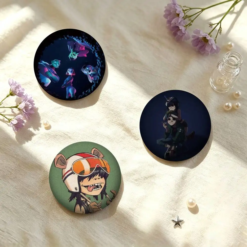 G-Gorillaz Virtual B-Band 25mm 32mm 44mm 58mm 75mm Brooches Badges Pins for Accessories Gift