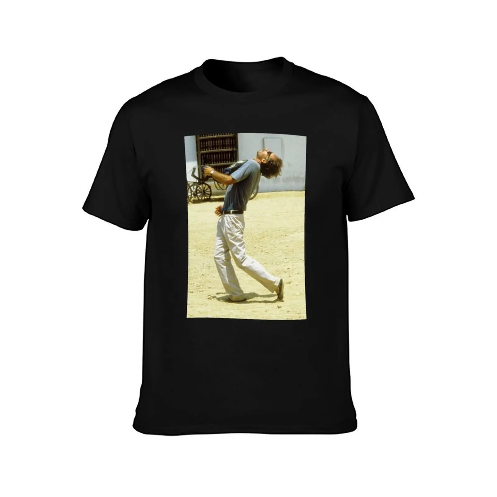 Werner Herzog pose from Cobra Verde T-Shirt Sun Block Outdoor T-Shirt