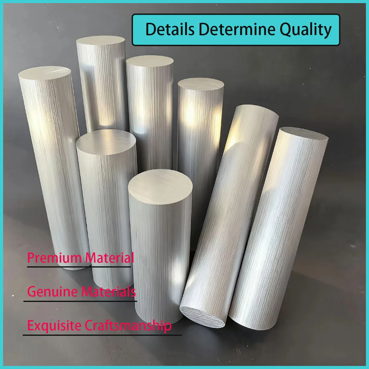40mm-50mm Diameter Aluminum Solid Round Rod High Strength for Industrial/Mechanical/DIY Engineering
