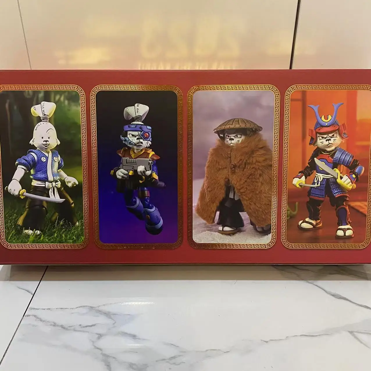 En Stock Neca Tortugas Ninja Año del Conejo serie Usagi Yojimbo figura de Anime Neca 54393 figura de acción estatua juguetes regalo para niños