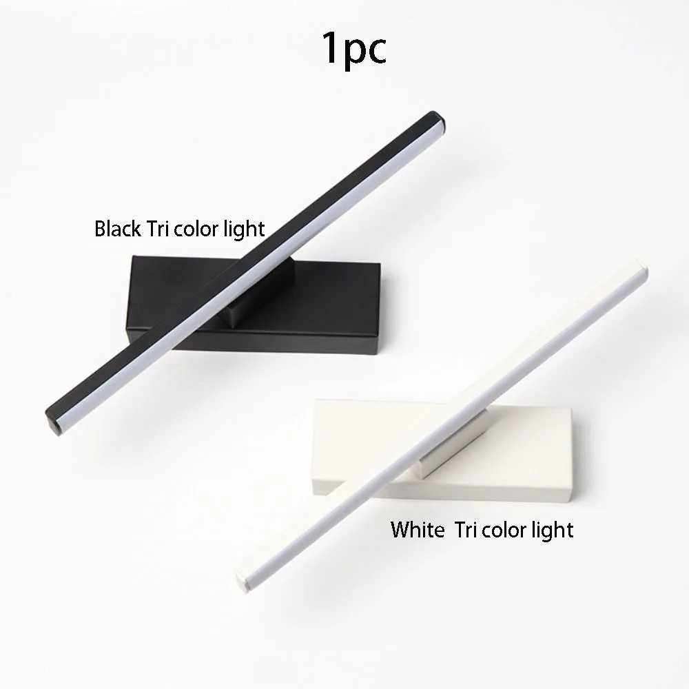 Adjustable LED Wall Light Tricolor Light Decoration Wall Sconces Lighting Energy Saving Rotating Nordic Led Wall Lamp