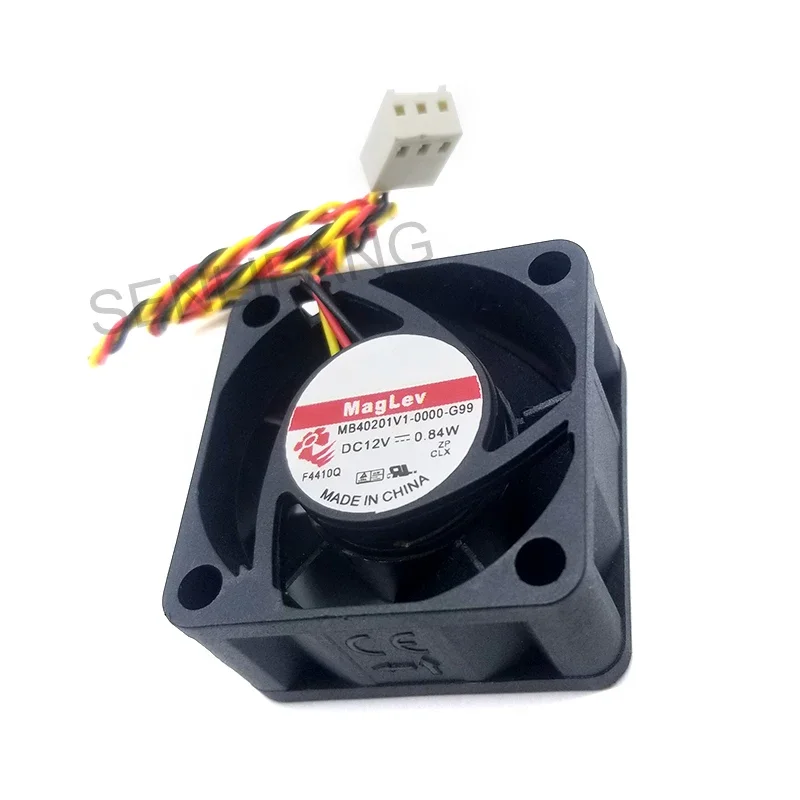 

4CM Cooler MB40201V1-0000-G99 DC12V 0.84W 3-Line 40*40*20MM Power Supply Cooling Fan For SUNON