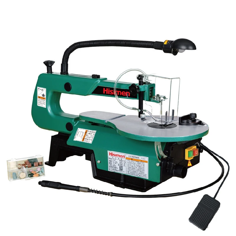Desktop curve saw 16 inch H1602 household wire saw engraved latte saw metal board cutting with pedal