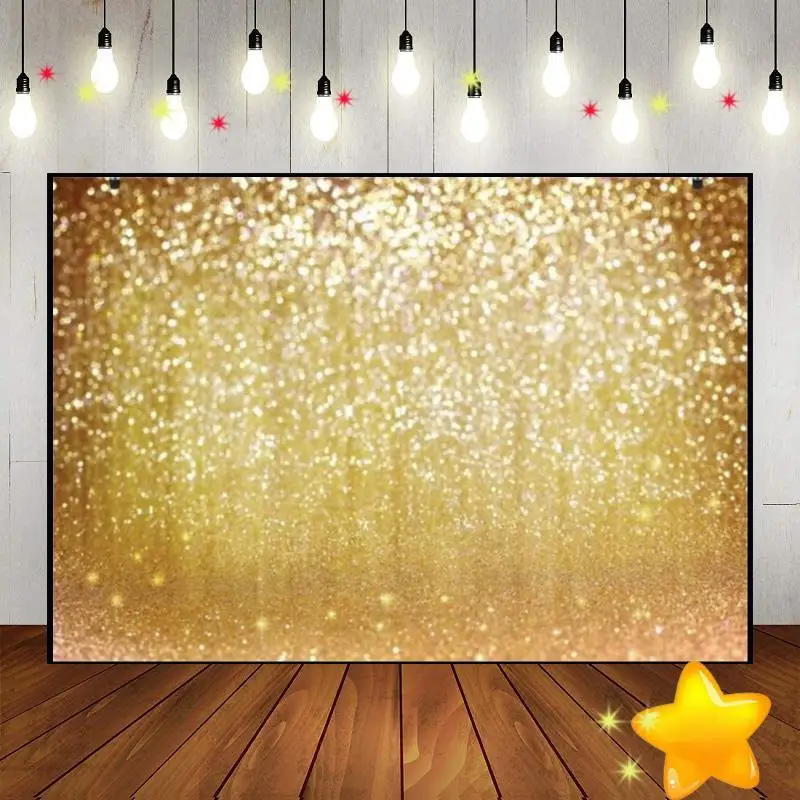 Twinkle Littler Star Gold Glitter Little Background Baby Shower Navy Blue Photography Backdrops Galaxy Starry Sky Decoration