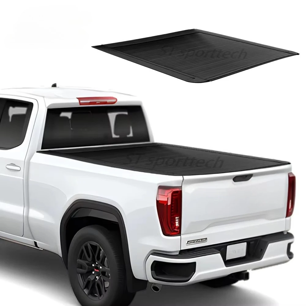 

Алюминиевая выдвижная роллетная крышка кузова для пикапов, аксессуары для грузовых отсеков, тент-крышка для Sierra 1500 2500