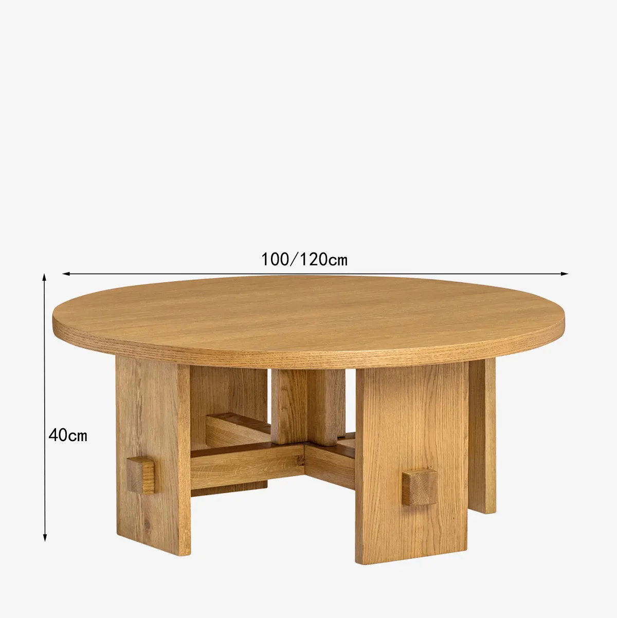 ✘x American Designer Retro Wabi-sabi Style Solid Wood Coffee Table for Home Living Room Cafe Hotel or Apartment Use&