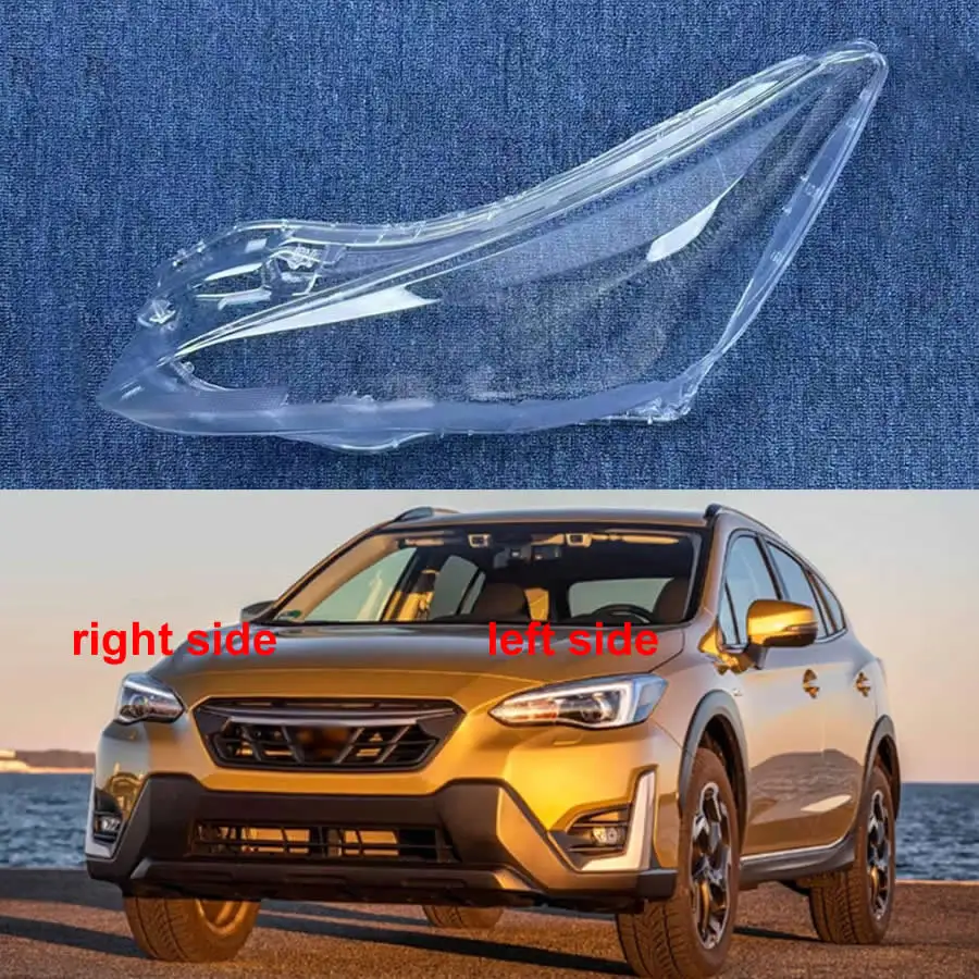 For Subaru XV 2018-2022 High Configuration Car Accessories Headlight Lens Cover Transparent Lampshade Headlamp Shell Plexiglass