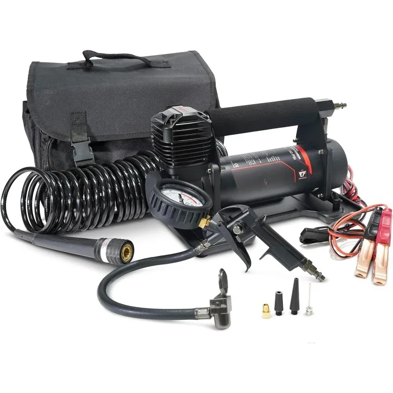 450P-A EF Enhanced Flow - 45144 Tire Inflator Portable Air Compressor for Truck & SUV | 100% Duty Cycle @ 100 PSI