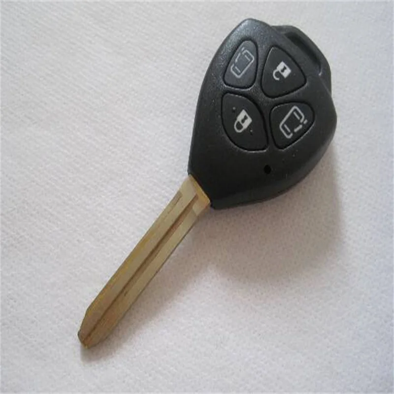 

DAKATU 10 шт., 4 кнопки, сменный пустой пульт дистанционного управления, чехол-брелок для Toyota Corolla RAV4, авто camry с лезвием Toy43