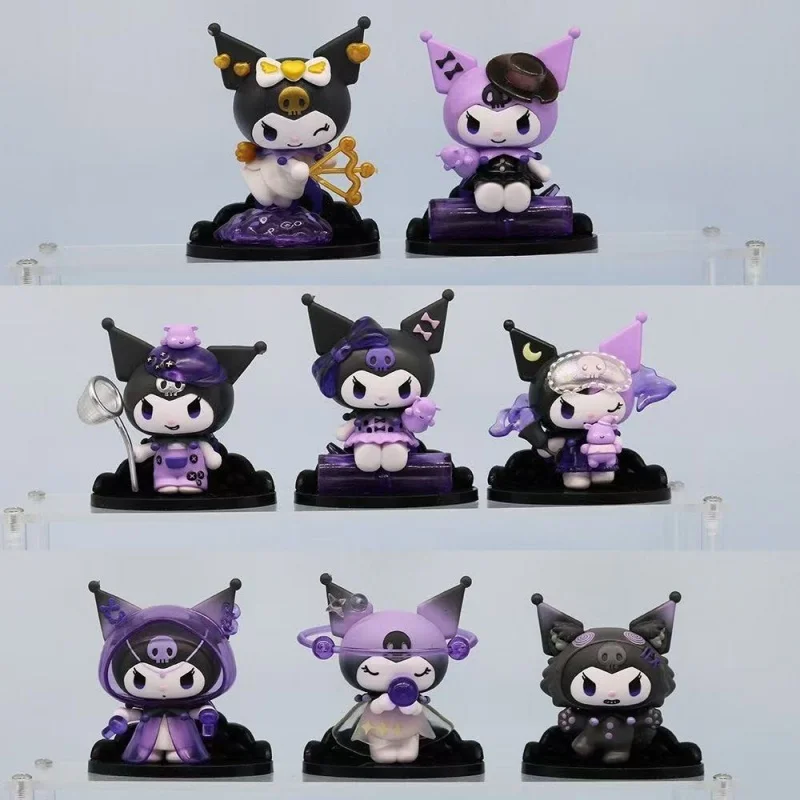 Sanrio Kuromi boîte aveugle loup-garou série tuer figurine poupées figurines d'anime sac Surprise modèle mignon Fans Collection jouet