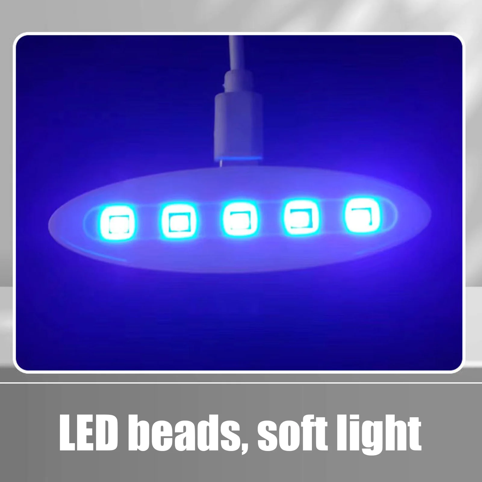 UV Nail Lamp Beads LED Nail Dryer Fast Curing UV Light Manicure Accessories With Type-C Port For Home Salon Gel Nails