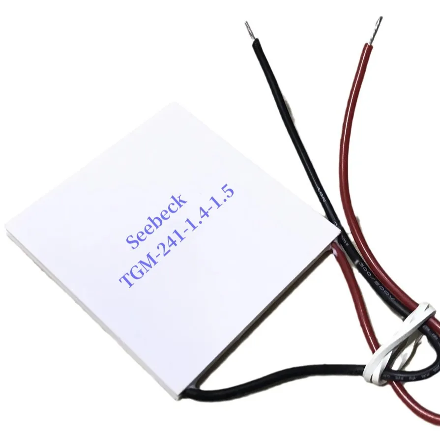 Thermoelectric Generator Module TGM-241-1.4-1.5 12V 1.5A 18W 55x55mm 230℃ High Temp Seebeck TEG Cooling Power Generation Chip