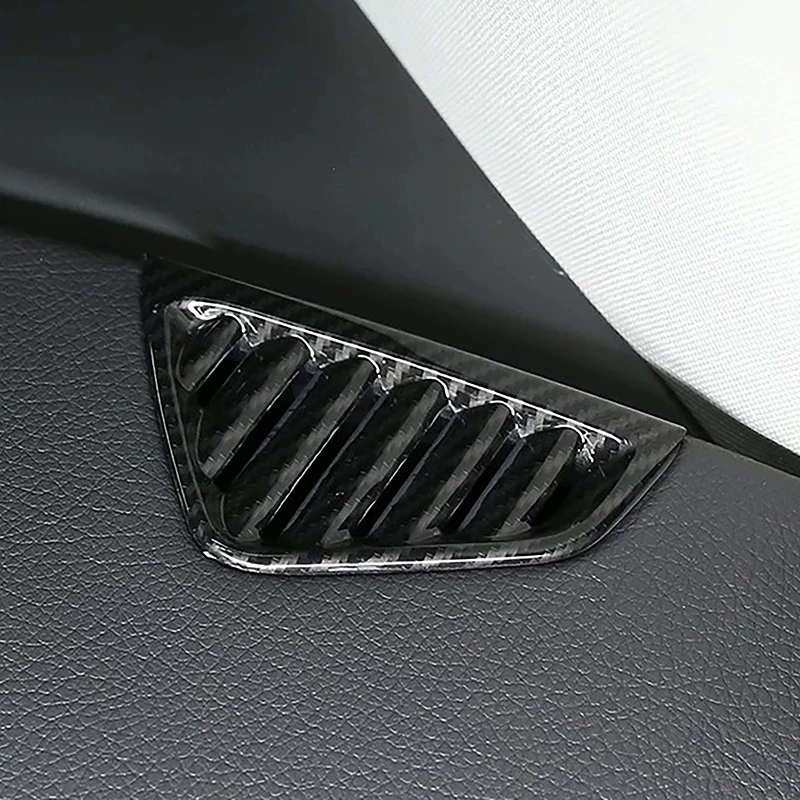 

For Mercedes Benz GLE GLS Class W167 X167 LHD Dashboard Side Air Condition Vent Frame Cover Trim Carbon Pattern Car Accessories