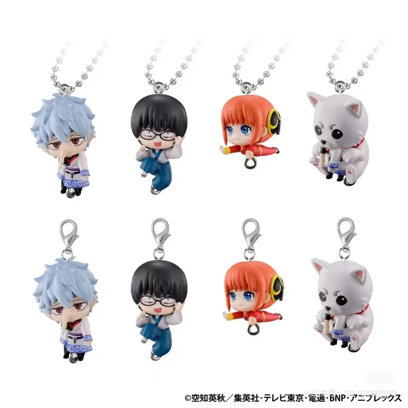 Bandai Original Gashapon Gintama Sakata Gintoki Figure Keychain
