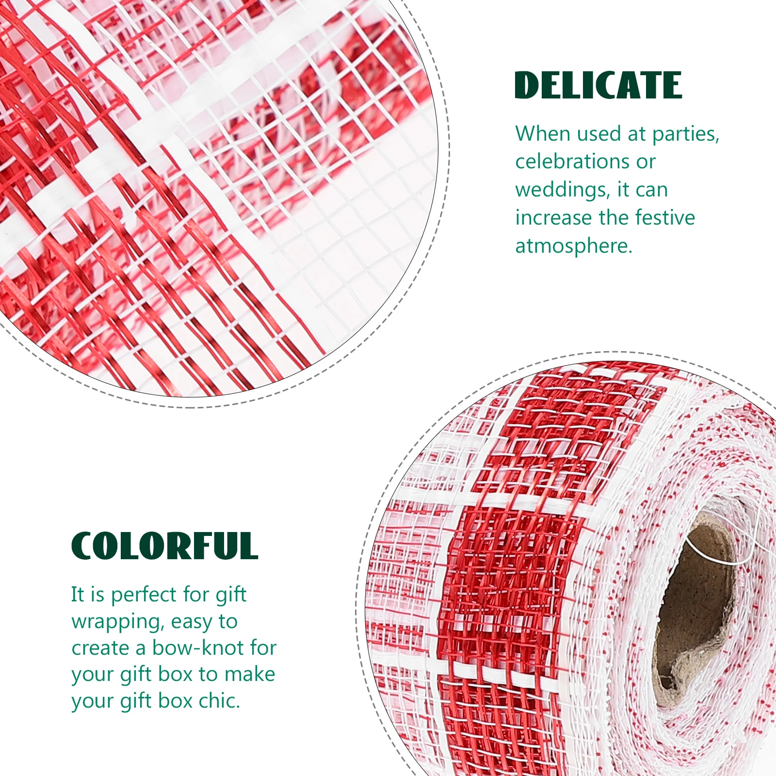 

1 Roll Decorative Mesh Wrapping Polyester Ribbon Diy Ornament Gift Bowknot Party Wedding Decoration Crafts Curling Ribbon For