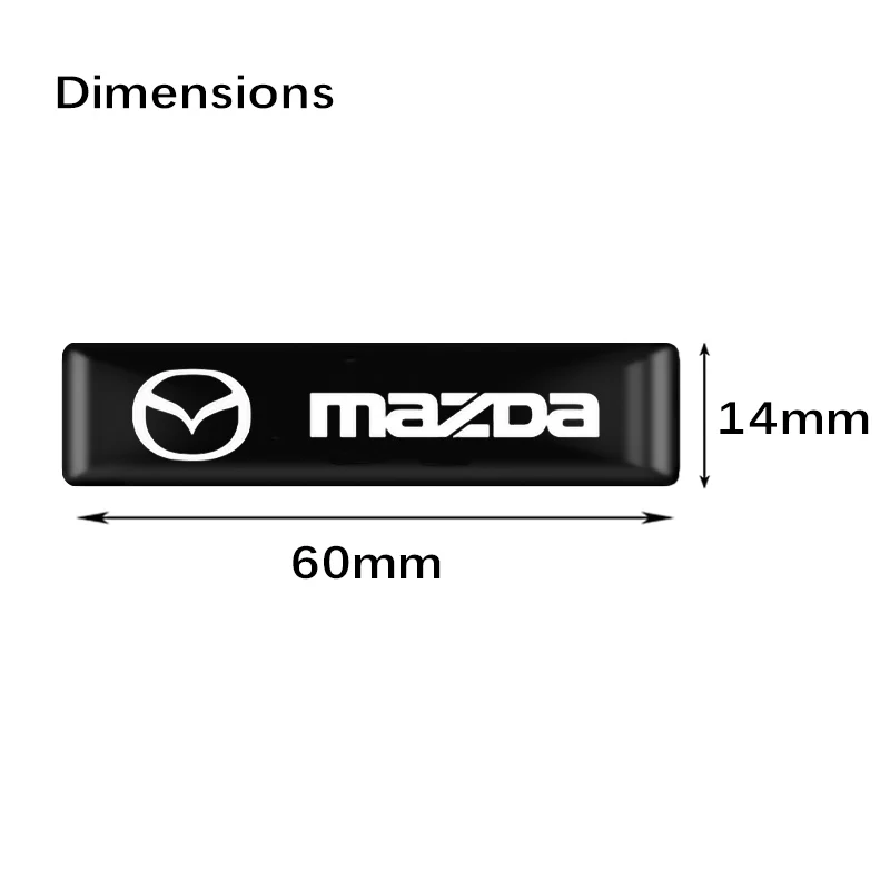 Car Emblem Epoxy Resin Stickers Decorative Decals Badge For Mazda Gh BT50 Atenza BM Speed GJI Axela CX3 CX5 Atez Accessories