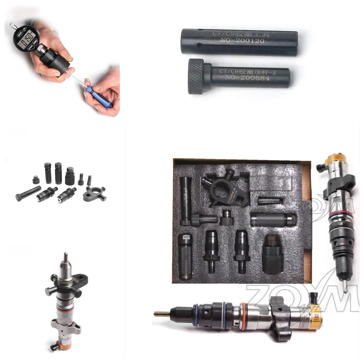 ZQYM Direct Factory Sale Common Rail C7 C9 Disassembly and Measuring Tools Kit Caterpillar Engine Vehicle Tool