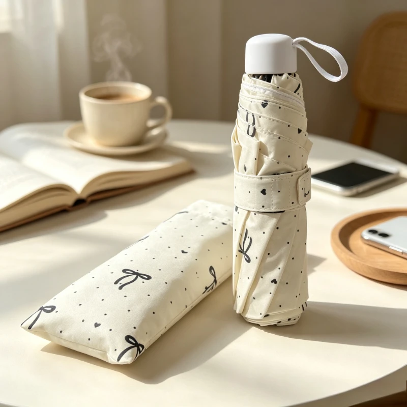 Butterfly Knot Wavelet Point Umbrella Lightweight and Simple Folding Umbrella Sunny Umbrella