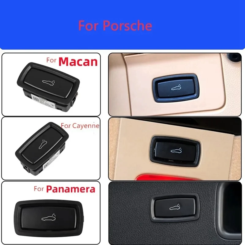 For Porsche Cayenne Macan 2011-2016 1 Pcs Rear Trunk Lock Switch Tailgate Car Trunk Switch Release Button 7PP959832