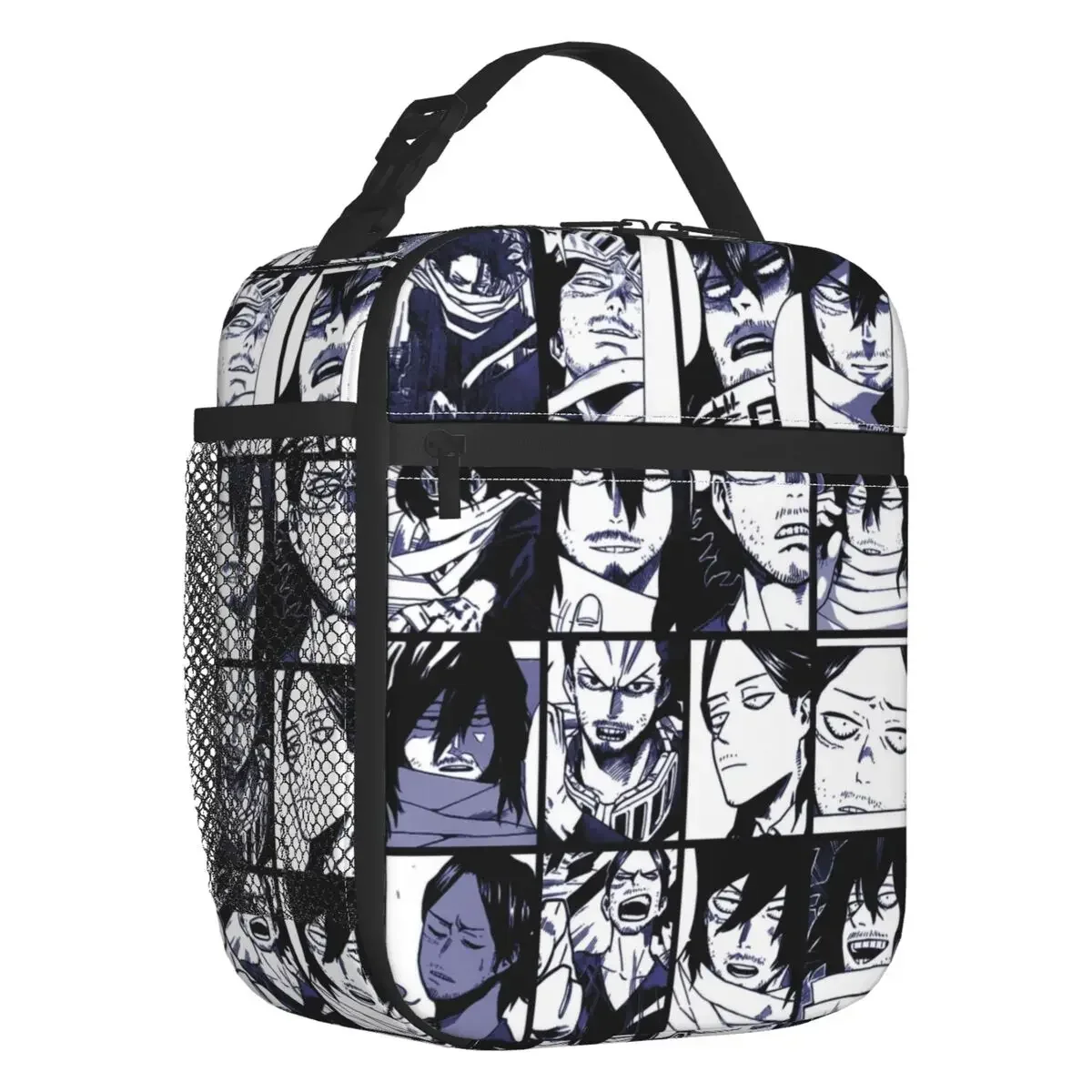 Custom Aizawa Shota Collage Thermal Insulated Lunch Bag  Boku No Hero Academia Portable  Container for Camping Food Box