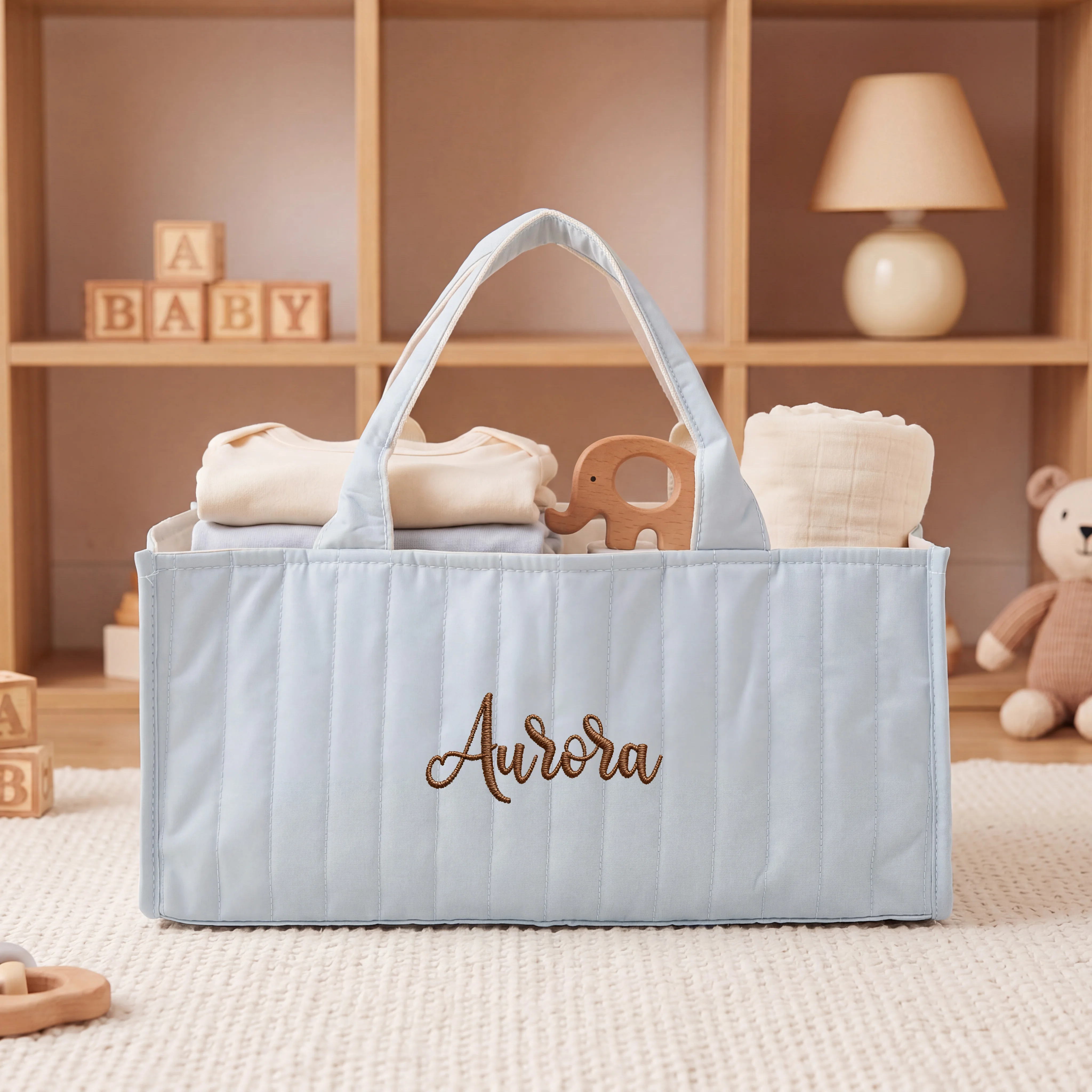 Personalized Embroidered Diape - огляд і ціна Baby Products Storage Box