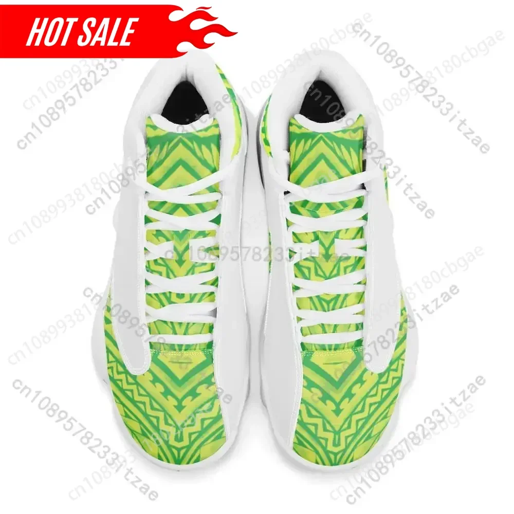 

Top Quality Polynesian Samoa Tribal Style Boy Sneakers Running Shoes Custom Ball Sports Team Logo Men's Basketball Sports Shoes