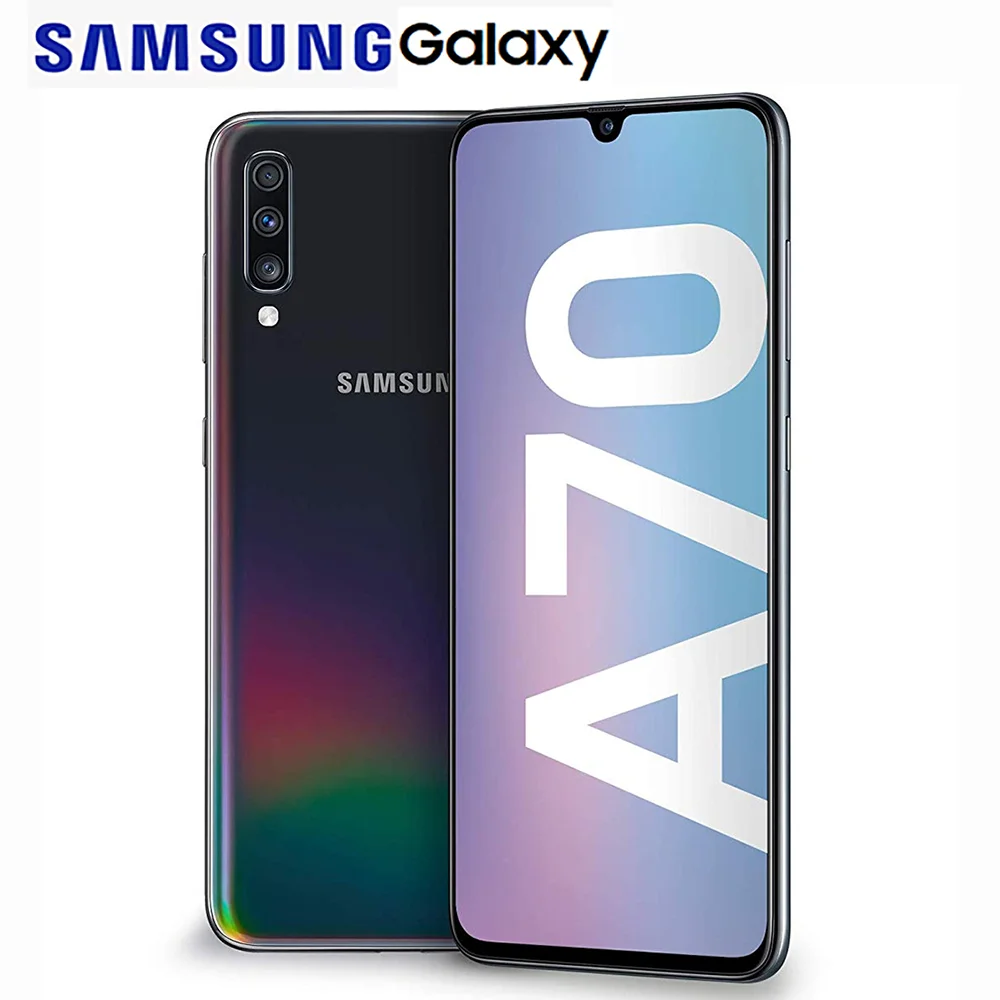 Refurbished Samsung Galaxy A70 Smart Android Phone A705FN Global Edition 2SIM 6.7-inch Facial FingerprintUnlock NFC 32MP 4500mAh