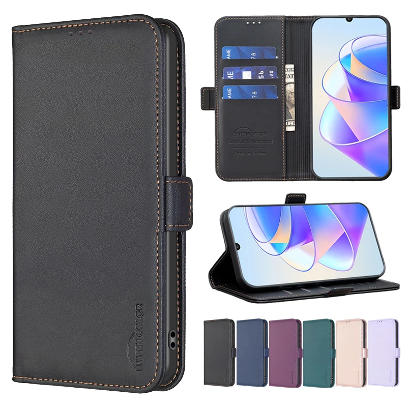 

For Huawei Mate 60 60 Pro Plus Honor 90 Pro 90 Lite X50i X7a X8a Business Leather Case Wallet Magnetic Buckle Flip Leather Case