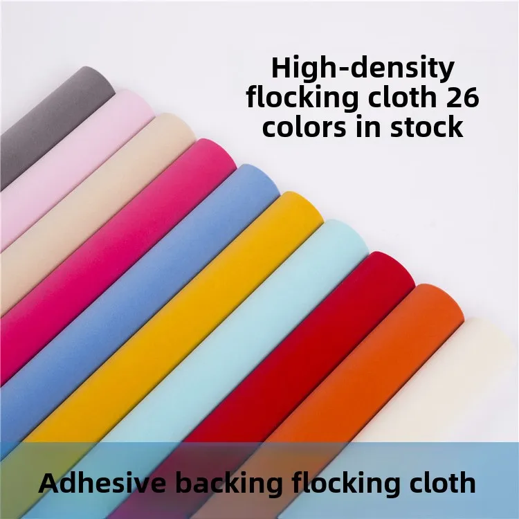 100x148cm Flocking Paper Fabric Tape Self Adhesive Velvet Flock Liner Jewelry Contact Paper Craft Fabrics Sticker By The Meter