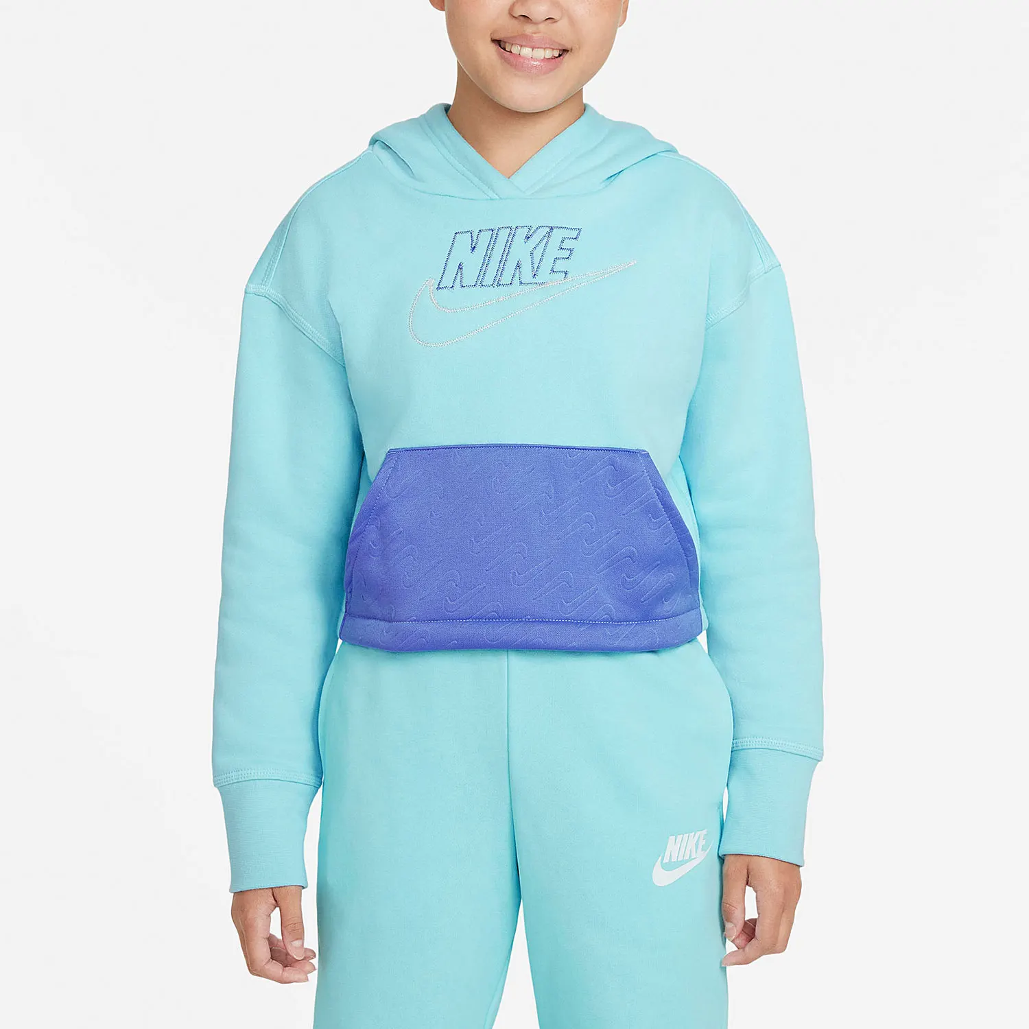 

Nike Official New Big Kids Fashion Hooded Sweatshirt DJ5915-482