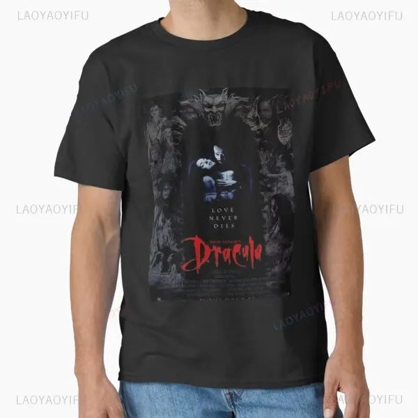 

Футболка с рисунком Bram Stokers Dracula, черная футболка унисекс, винтажный фильм ужасов