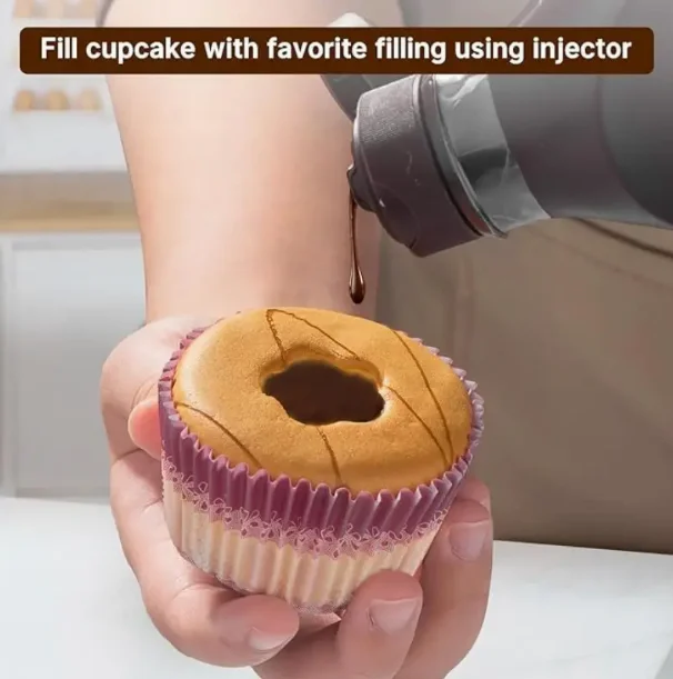 1pc Cupcake Core Tools Stainless Steel Cake Core Digging Tool Creativity Wooden Handled Cupcake Shaper Kitchen Accessories