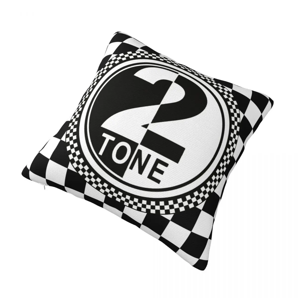 British Ska 2 Tone Music Band Pillow Covers Fabric Cushion Cover Decoration Two-tone Two Tone Ska-rock PillowCase Zipper