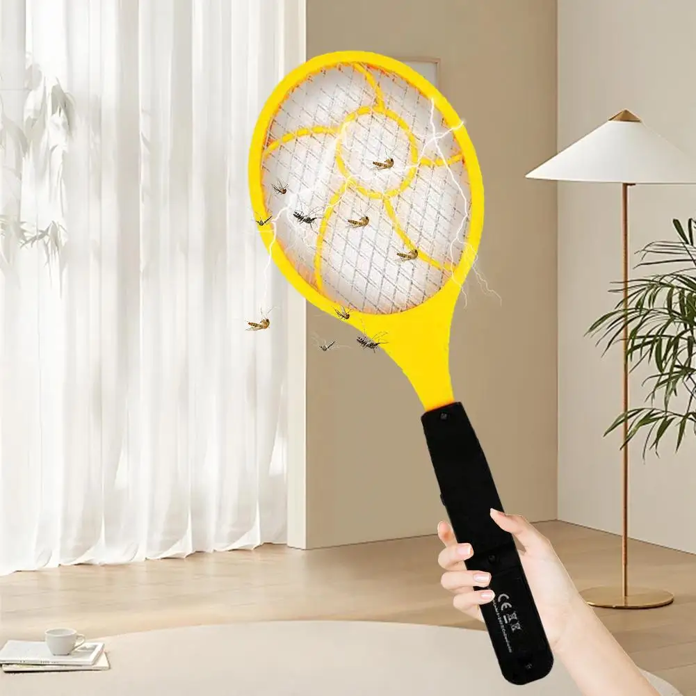 Household Electric Mosquito Swatter Battery-powered Electronic Mosquito Killer Lamp Fly Swatter Lightweight Mosquito Repellent