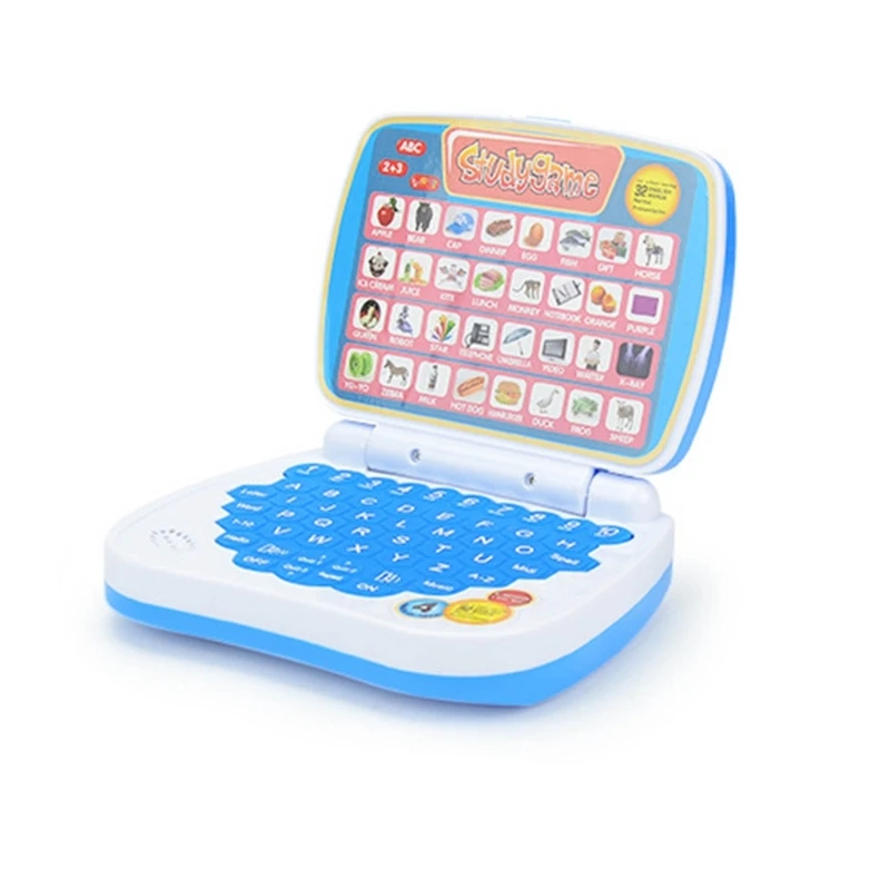 Brinquedo para laptop com máquina de aprendizagem infantil incentiva o reconhecimento de números, alimentos e animais