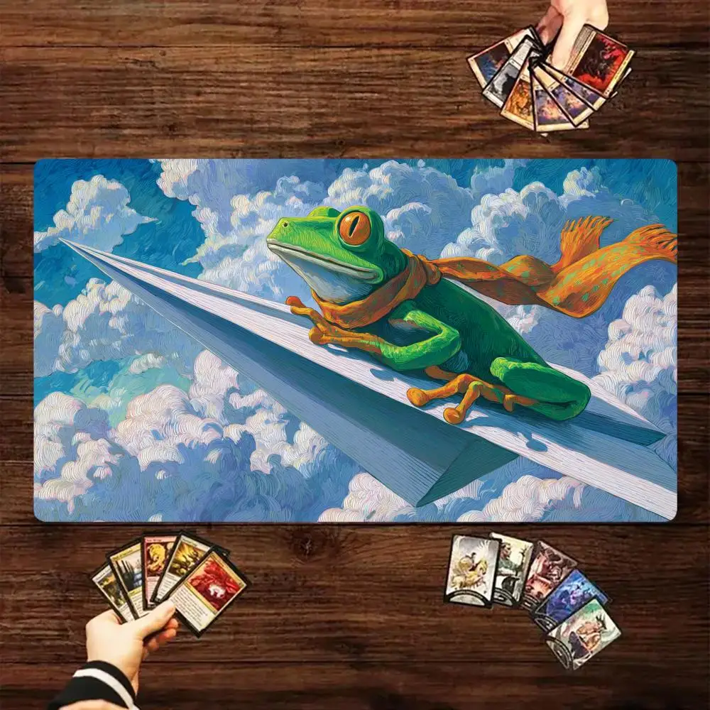 

Cartoon Frog Series Magic Party Game Mat Durable Rubber for MTG&TCG Games 35X60cm Mouse Pad Offices Desk Mats Friendly Design