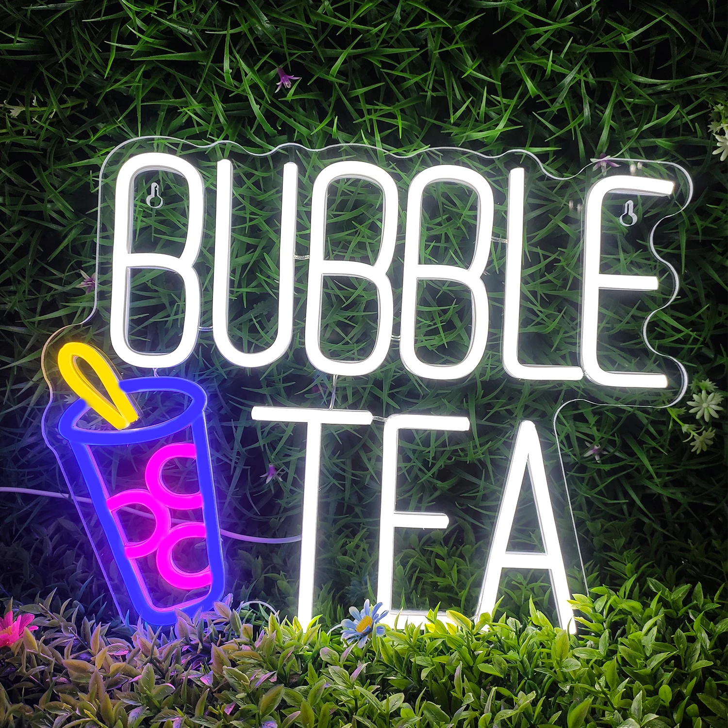 Bubble Tea Neon Led Sign Milk Tea Room Decor Logo luci dimmerabili Business Cafe Shop Bar decorazione della parete lampada al Neon alimentata