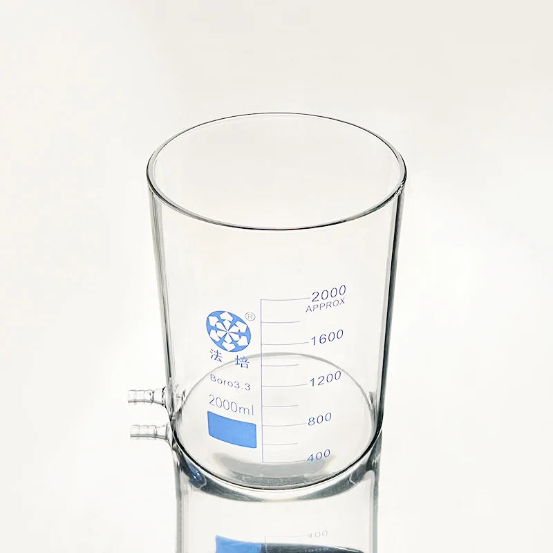 

FAPEI Beaker in low form with Lower tube,Without spout,Capacity 2000mL,Beaker with tubules,Laboratory beaker