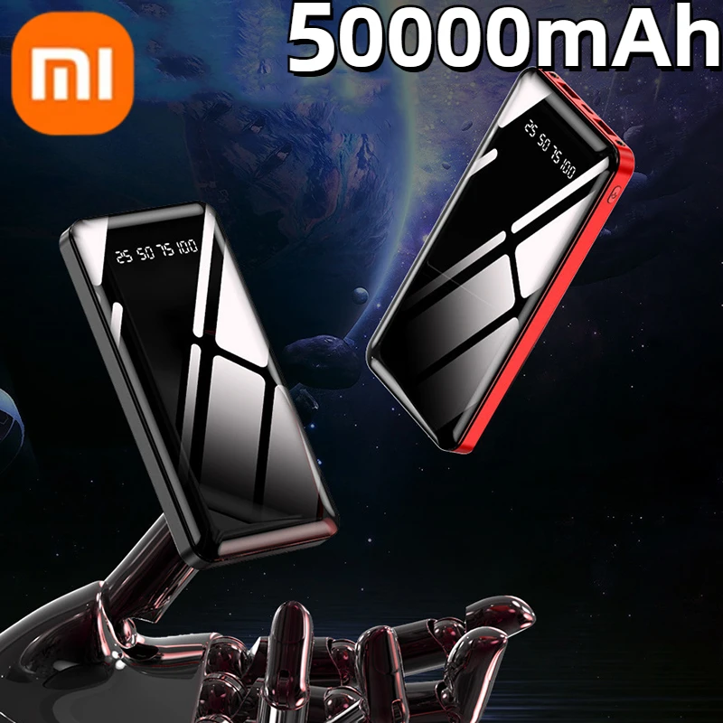 Xiaomi ポータブル電源銀行 50000mAh 22.5 ワット高速充電バッテリーパック USB C 高速充電 3 出力と 2 入力 LED 表示画面