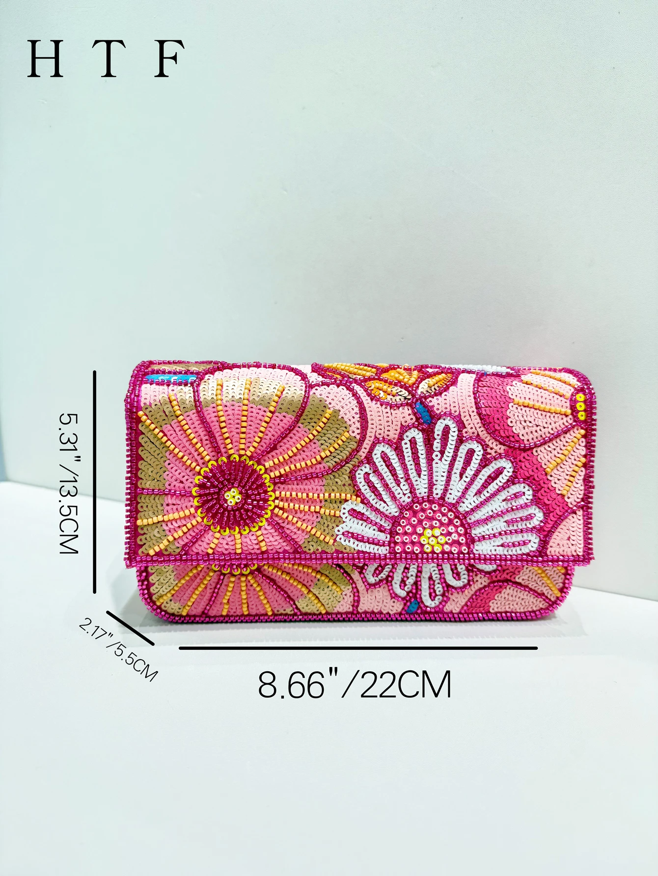 Women Handmade Beaded Crystal Purse Wedding Rhinestone Clutch Luxury Women Small Phone Case Evening Shoulder Bags Handbags