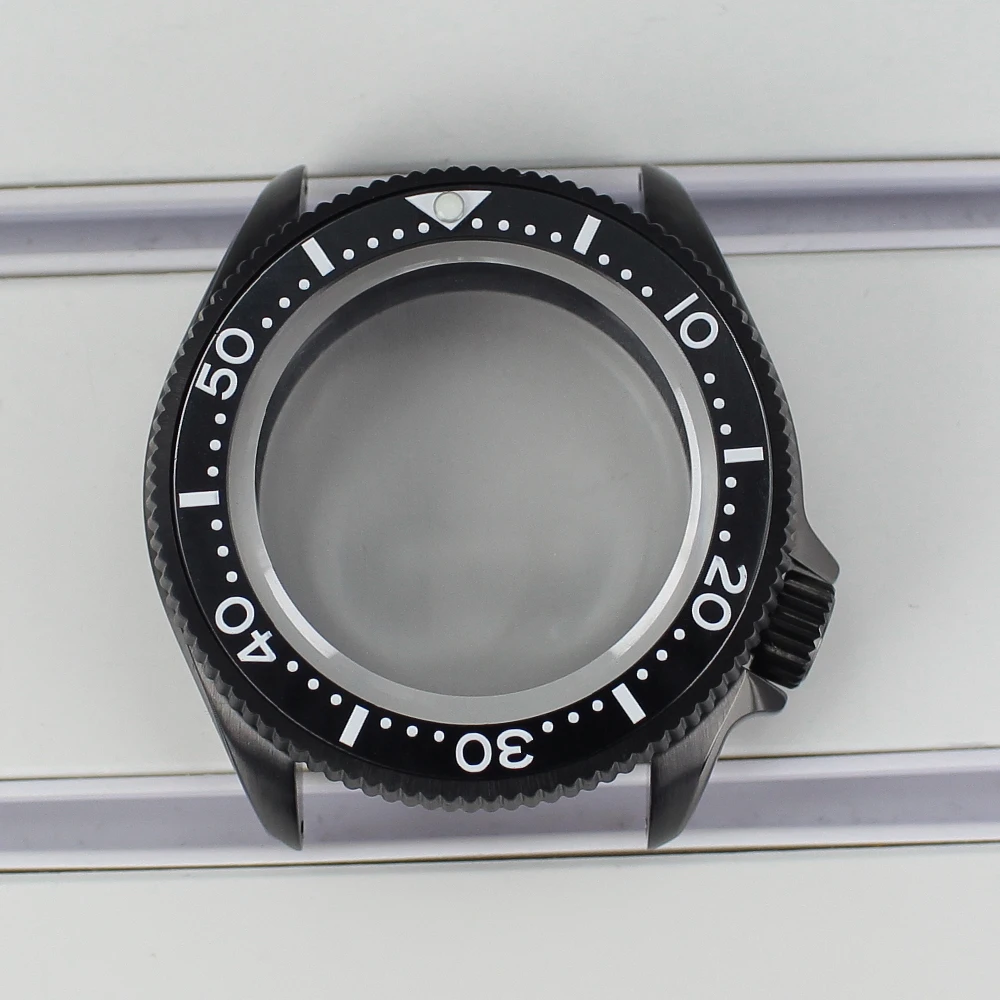 

NH35 38mm Men's Stainless Steel Watch Case Black/Green/Blue Ceramic Bezel For Nh35 Nh36 Nh70 4R36 Movement Sapphire Crystal Glas