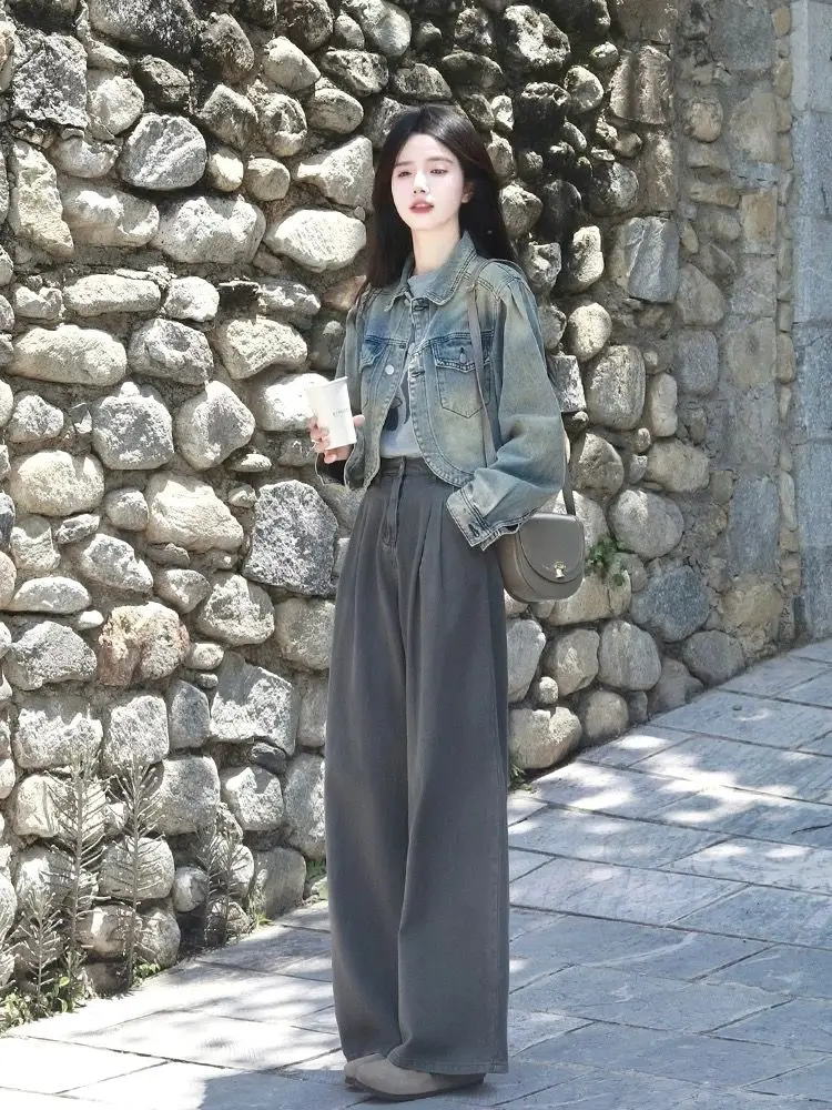 

Элегантные куртки для женщин, бомбер на молнии, осенняя верхняя одежда, пальто, женские свободные пальто с длинными рукавами, женские свободные пальто в стиле ретро, новинка большого размера