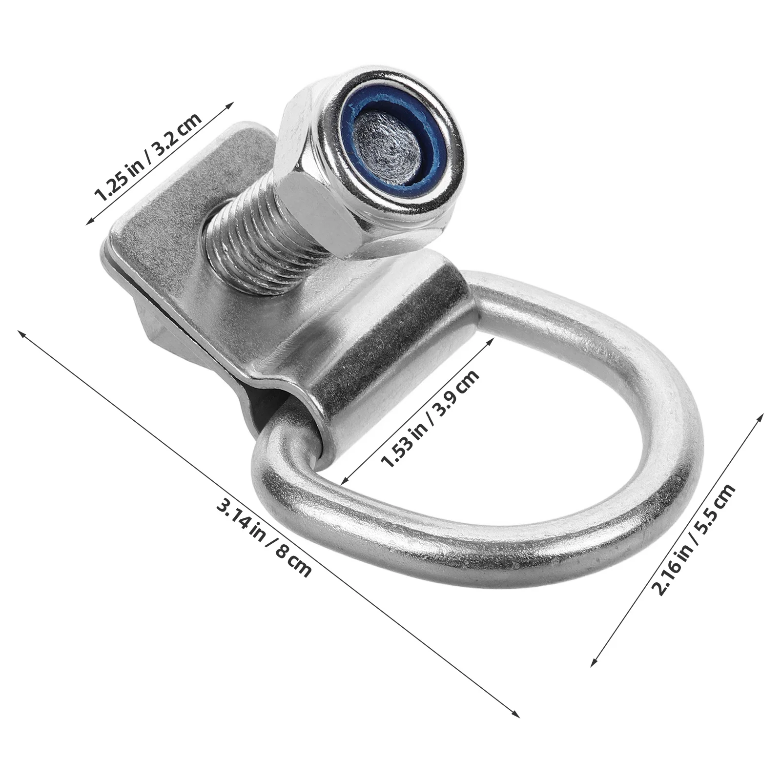 Буксировочный крюк для грузовика, монтажное отверстие 14 мм, сверхмощный буксировочный крюк для прицепа, внедорожника, фургона, лодки, гаража, крепежный якорь