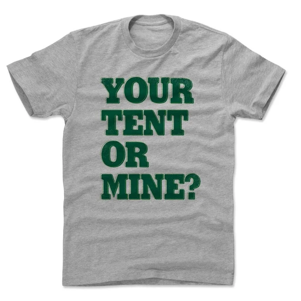 Funny Camping Men's Cotton T Shirt Outdoors Your Tent Or Mine