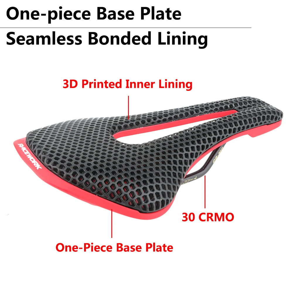 

MTB 3D printed seat cushion bicycle honeycomb saddle mountain road bike comfortable riding seat cushion