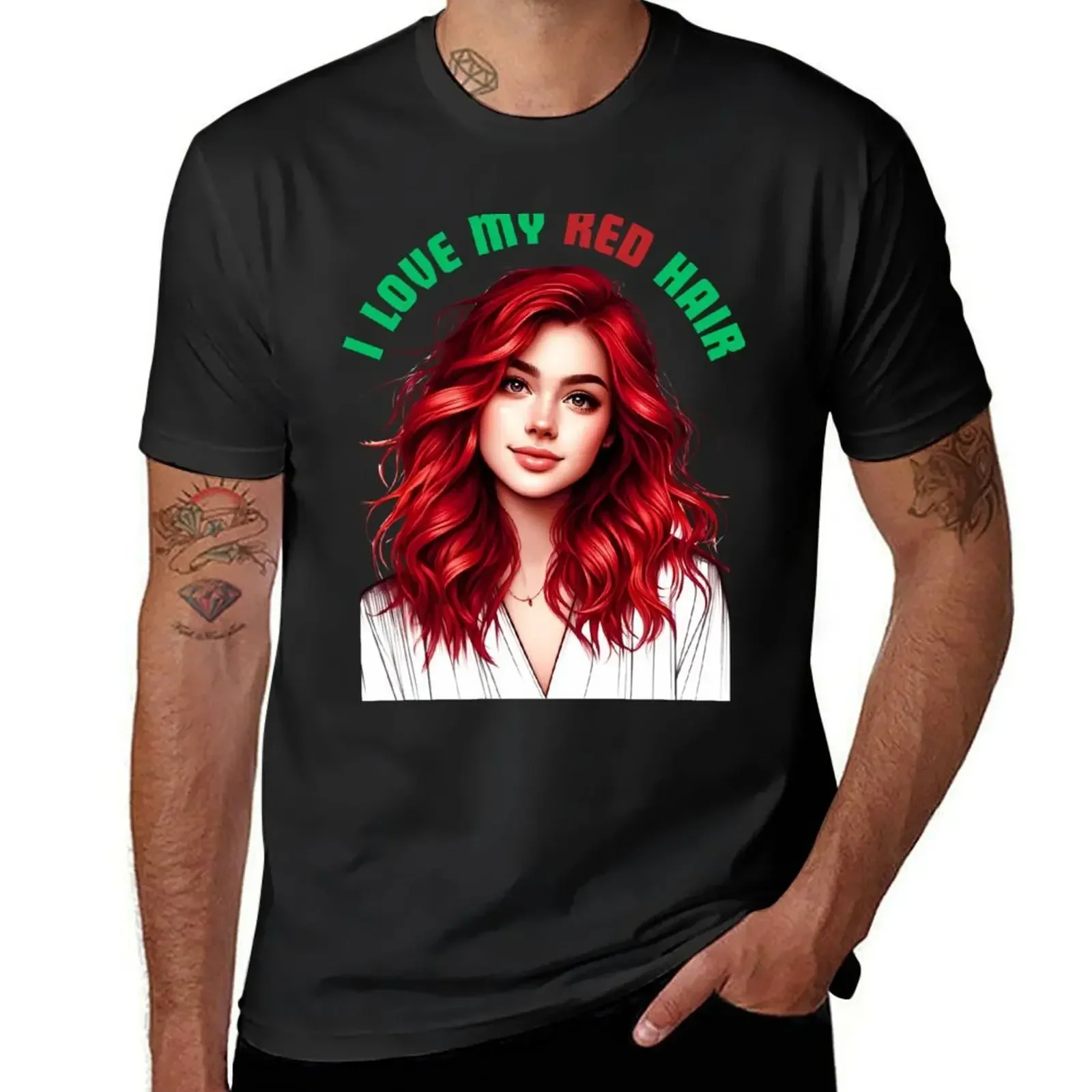 

I Love My Red Hair T-Shirt blanks oversizeds cute clothes boys whites T-shirt men