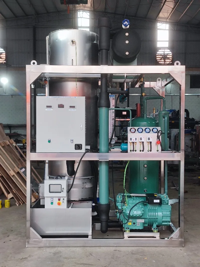 3 Ton Per Day Industrial Tube Ice Machine Stainless Steel Anti Corrosion for Frozen Drink Factory Custom